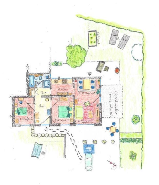 Ferienwohnung "Zum Paladin" Berg  Exterior foto